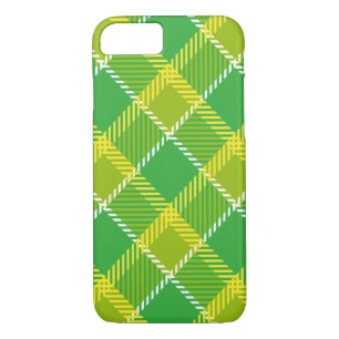 Yellow Green Plaid Pattern Case-Mate iPhone Case