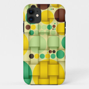 Yellow, green polka dots seamless texture 2 iPhone 11 case
