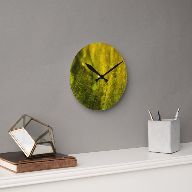 Yellow Green Round Clock (Office)
