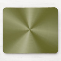 Yellow-Green Stainless Steel Mouse Pad