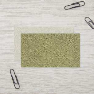 Yellow-Green Stucco Texture Business Card
