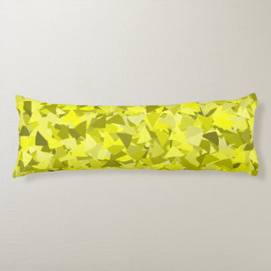 Yellow Green Triangle Pattern Body Pillow