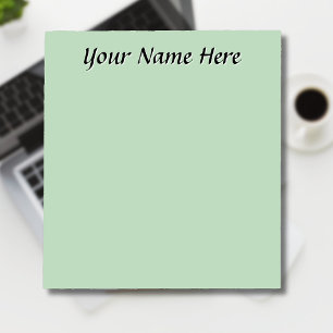 Yellow Green Unique Personalized Teacher Gifts Notepad
