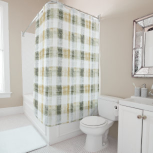 Yellow Green White Plaid Stripes