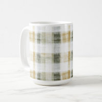Yellow Green White Plaid Stripes