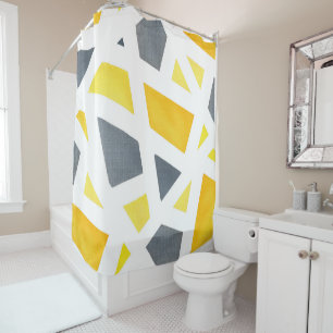 Yellow Grey Abstract Geometric