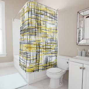 'Yellow Grey Black Scribbles'