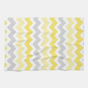 Yellow Grey Chevron Kitchen Cloth Towel