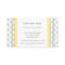 Yellow Grey Chevron Retro Business Cards