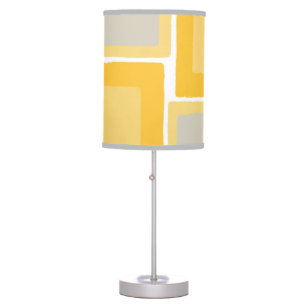 Yellow Grey Minimalist Colour Block Table Lamp