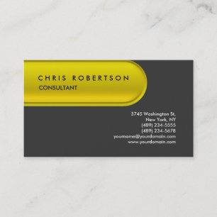 Yellow Grey Pill Button Pattern Business Card