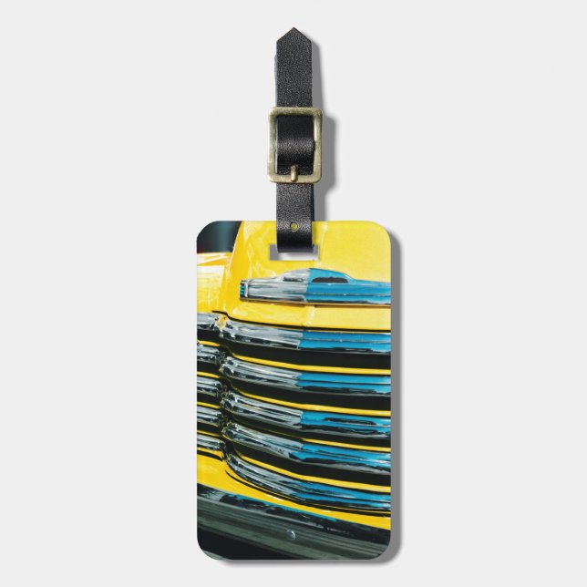 Yellow Grill Luggage Tag (Front Vertical)