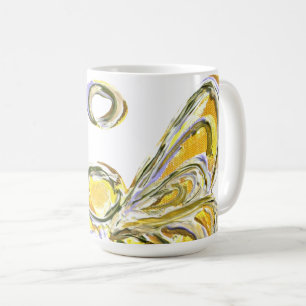 Yellow Guardian Angel Art Custom Coffee Mug Cup