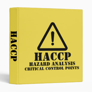 Yellow HACCP Hazard Analysis Binder