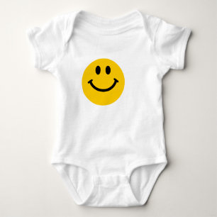 Yellow happy face baby shirt