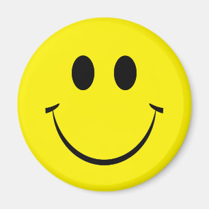 Yellow Happy Face Magnet