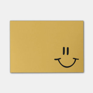 Yellow Happy Face Post-it Notes