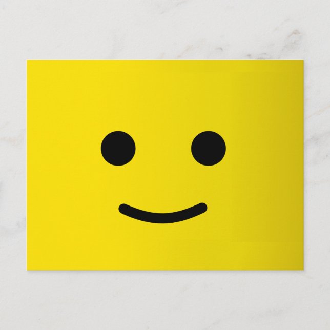 Yellow Happy Face Postcard (Front)