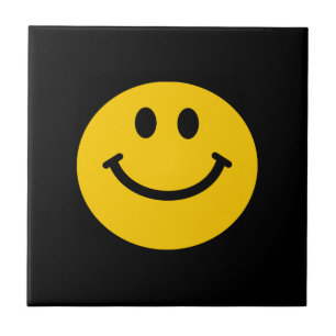 Yellow Happy Face Tile