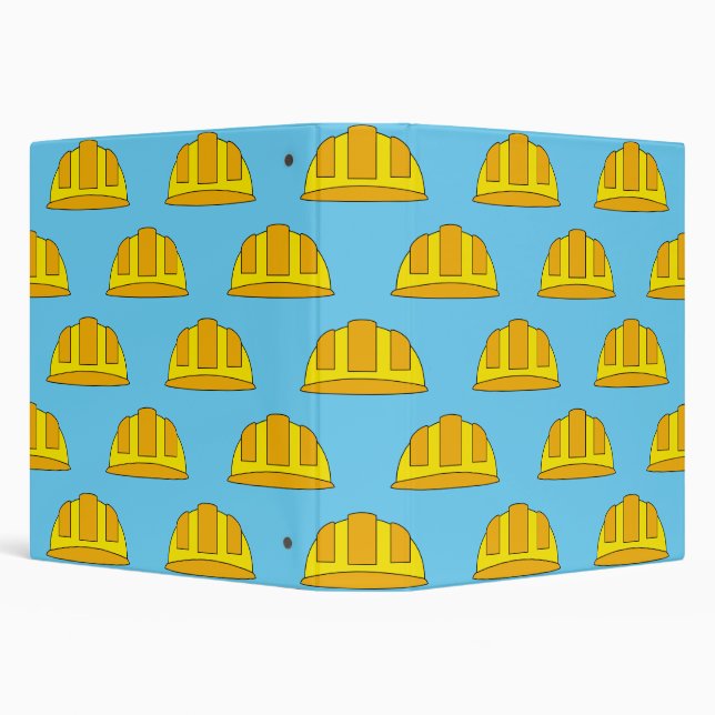 Yellow Hard Hat Cartoon Binder (Background)