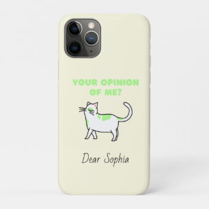 Yellow Haughty Cat  iPhone 11 Pro Case