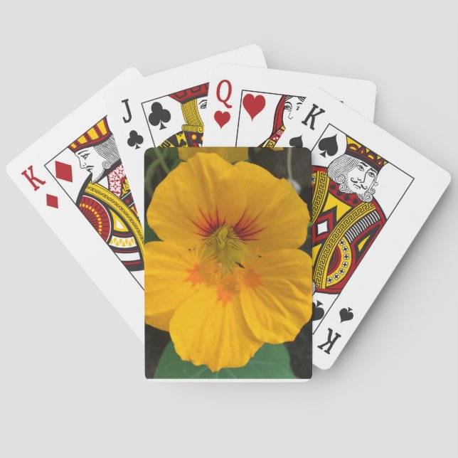 Yellow Hawaiian Flower Deck of Cards - Aloha! (Back)