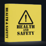 Yellow Health and Safety Manual Binder<br><div class="desc">Organize your Workplace with this Health and Safety Manuall Binder</div>