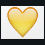 Yellow Heart - Emoji Flyer<br><div class="desc">Yellow Heart - Emoji</div>