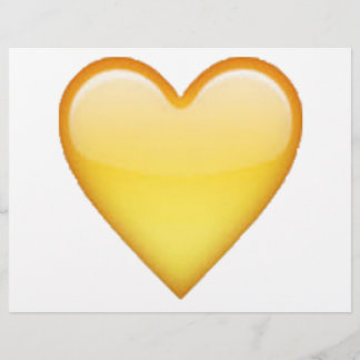 Yellow Heart - Emoji Flyer