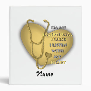 Yellow heart exceptional nurse  binder