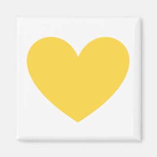 Yellow heart magnet