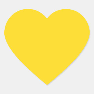 Yellow  heart sticker
