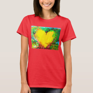 yellow heart t-shirt