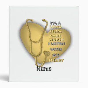 Yellow Heart Term Care Nurse Binder