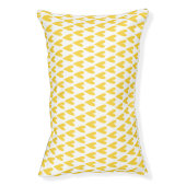 Yellow Hearts Pattern Pet Bed (Front Vertical)
