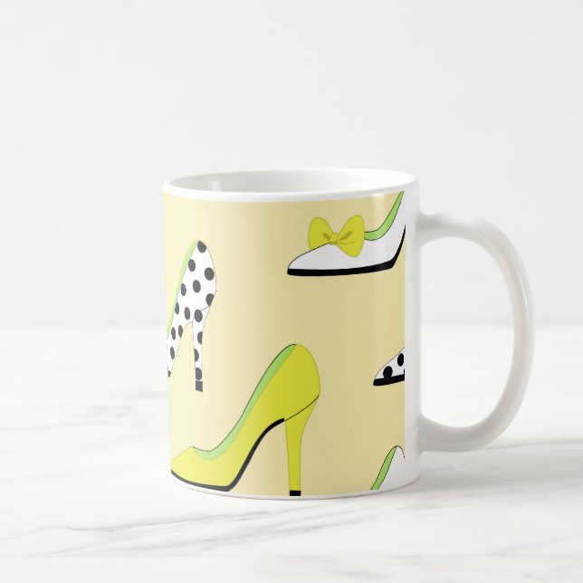 Yellow Heels Lady Chic Coffee Mug (Right)