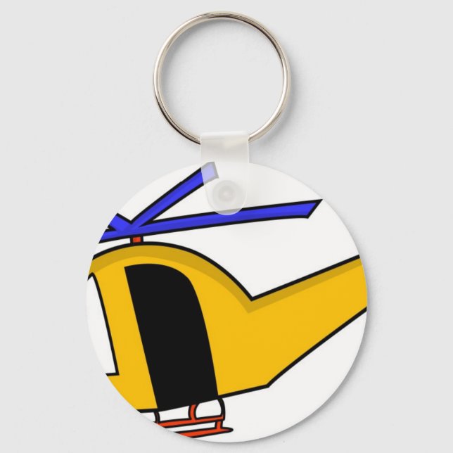 Yellow Helicopter Keychain (Front)