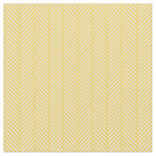 Yellow Herringbone Fabric