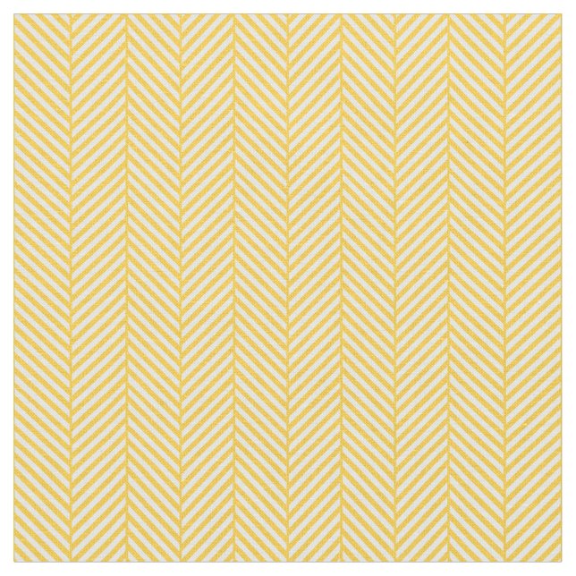 Yellow Herringbone Fabric (Close Up)