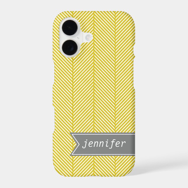 Yellow Herringbone Pattern {pick your colour} (Back)