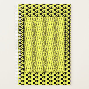 Yellow Hexagon Maze Planner