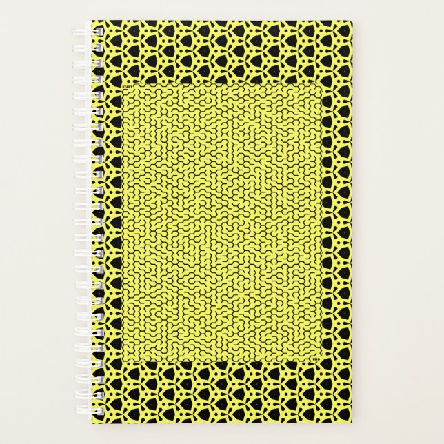 Yellow Hexagon Maze Planner (Front)