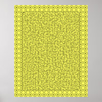 Yellow Hexagon Maze