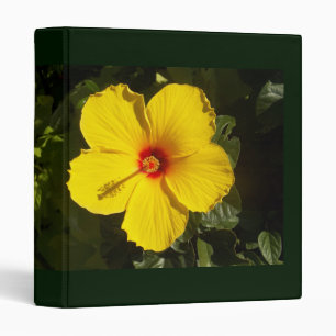 Yellow Hibiscus Flower Binder