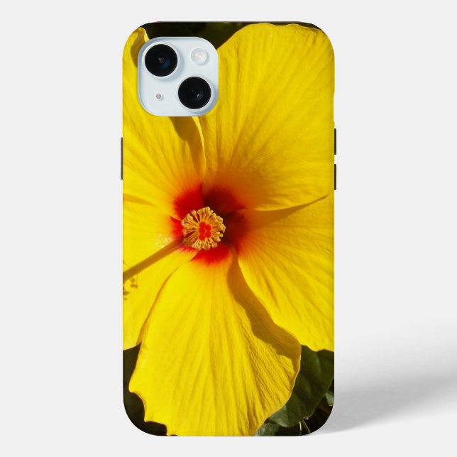 Yellow Hibiscus Flower Case-Mate iPhone Case (Back)