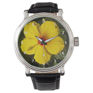Yellow Hibiscus Flower Watch