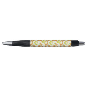 Yellow Hibiscus, Orange Hibiscus, Floral Pattern Pen