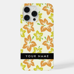 Yellow Hibiscus, Orange Hibiscus, Your Name iPhone 15 Pro Max Case