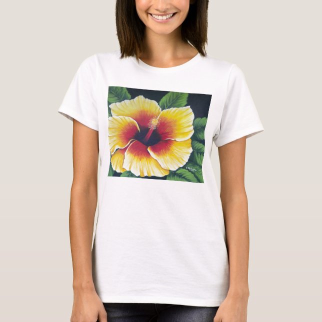 Yellow Hibiscus T-Shirt (Front)
