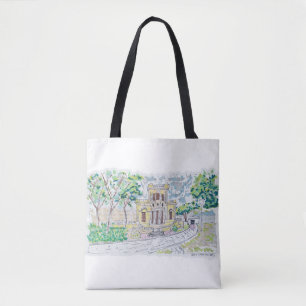 Yellow Historic Villa Tote Bag
